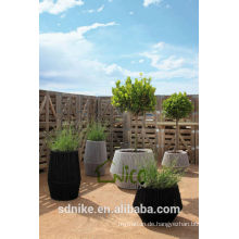 Rattan Blumentopf / PE Rattan Topf